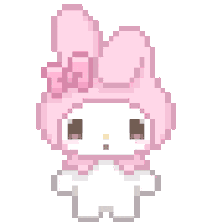 My Melody Pixel Sticker