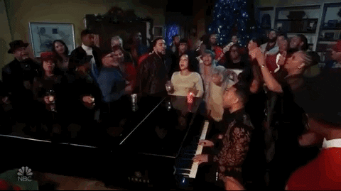 piano a legendary christmas GIF by NBC