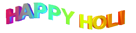 India Holi Sticker by GIPHY Text