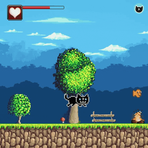 FeliniRocks giphygifmaker meow funny cat 8-bit GIF