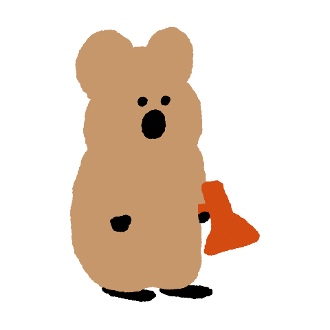 Emoji Quokka Sticker by Dinotaeng