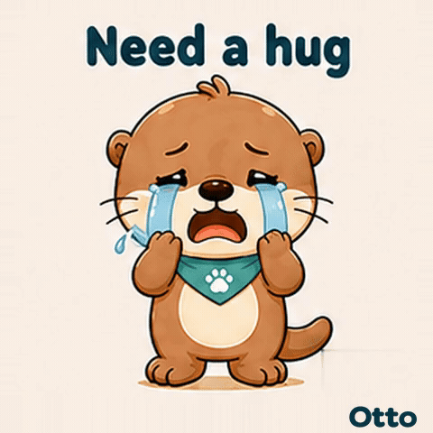 Need a Hug β A Tender Moment with Otto the Otter