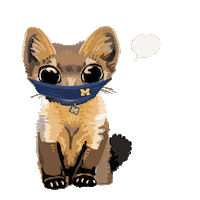 Go Blue Michigan Wolverines Sticker by University of Michigan