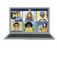 Michigan Football Wolverines Sticker by University of Michigan