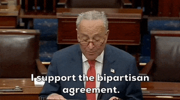 Chuck Schumer Debt Ceiling GIF by GIPHY News