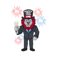 Happy New Year Lmulions Sticker by LMU Athletics