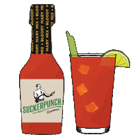 suckerpunchgourmet cheers cocktail brunch clink Sticker