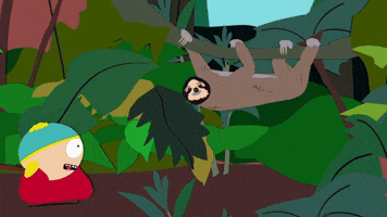 Cartman Whacks A Sloth