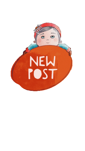Girl New Post Sticker