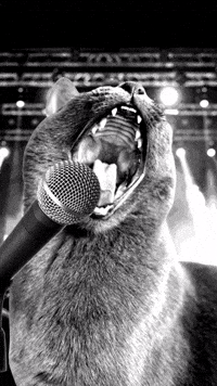 ekekeklunagarcia cats kitty singing scream GIF