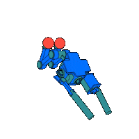 3D Swimming Sticker