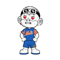 Sad New York Mets Sticker by Zhot