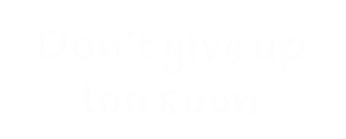 Heart Dont Give Up Sticker