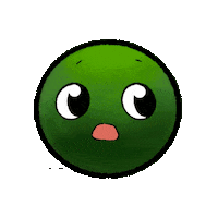 mossamigos concerned uh-oh mossy marimo Sticker
