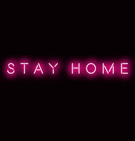 Pink Stay Home GIF