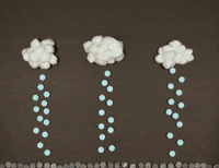 PipeWolf rain clouds stop motion raining GIF