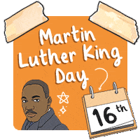 Martin Luther King Love Sticker by Twinkl Parents