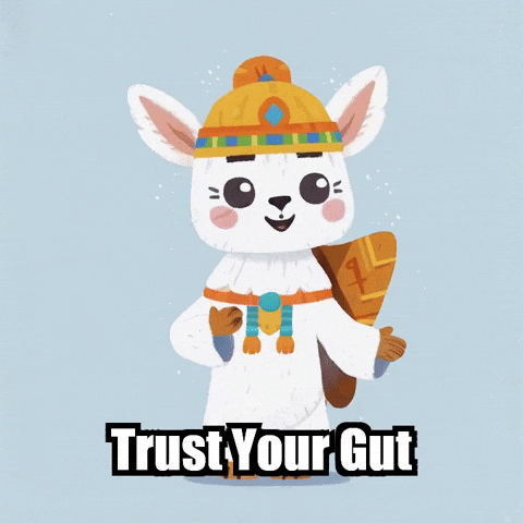 Trust Intuition GIF by Llamaozi