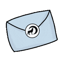 thehowlingzodiac delivery envelope mail day dog mail Sticker