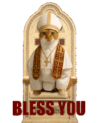 Bless You Cat Sticker