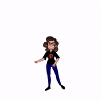 joulethief peace character design self portrait GIF