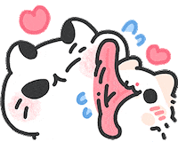 Puppy Love Myaowl Sticker by ACHTUNG