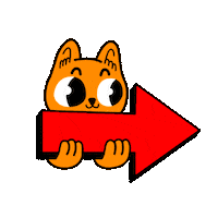 Cat Sticker by @gallegoseba