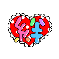 Heart Japanese Sticker