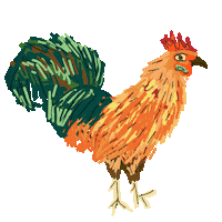 Bird Farm Sticker