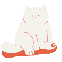 Angry Cat Sticker