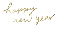Happy New Year Glitter Sticker