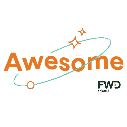 Awesome Sparkle Sticker by FWD Takaful