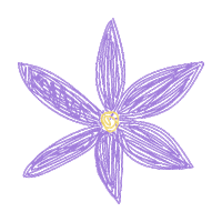 dariimoon flower spring purple doodle Sticker