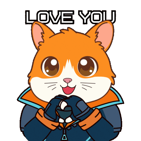 Happy I Love You Sticker by Hamieverse