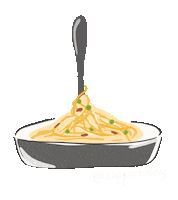 Pasta Eating Sticker by CopperhillNY