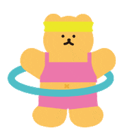 Bear Diet Sticker by daiso_designlab