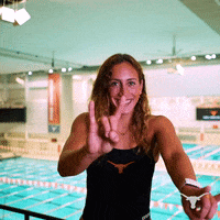 Pool Swimming GIF by Texas Longhorns