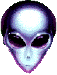 alien outer space STICKER