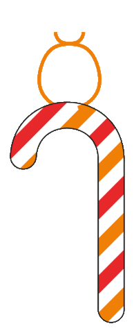 christmas christmas tree candy cane christmas decoration bq Sticker