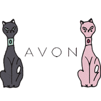 avoninsider cat christmas pink cats Sticker