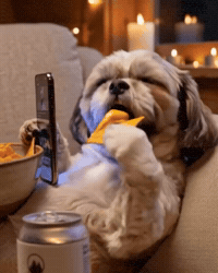 Dog Eating GIF