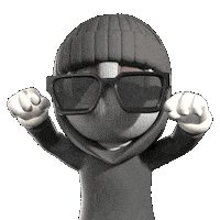 Happy Lets Go Sticker by a KID called BEAST