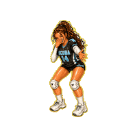 Scuba Volleyball Girls Sticker by volleyelle