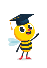 BrightPathKids celebrate hat bee cap Sticker