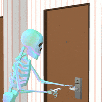 Locked Out Skeleton GIF by jjjjjohn