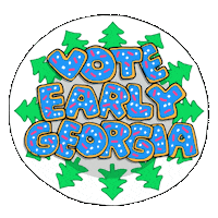 Vote Early Merry Christmas Sticker by Creative Courage
