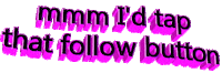 pink follow Sticker by AnimatedText