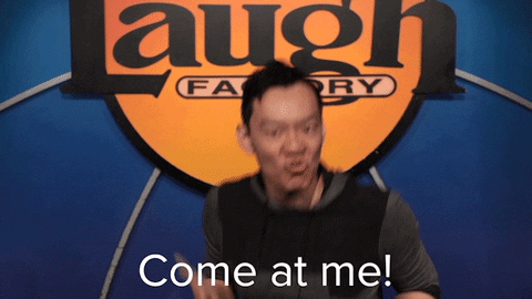 aidan park come at me GIF by Laugh Factory