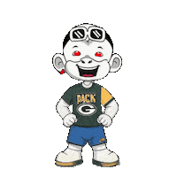Green Bay Packers Go Pack Go Sticker by Zhot