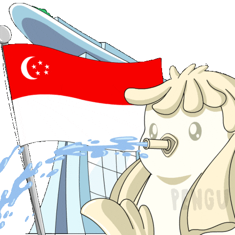 Singapore Flag Penguin Sticker by Pudgy Penguins